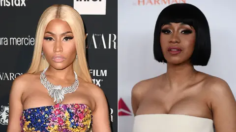 Getty Images Nicki Minaj and Cardi B