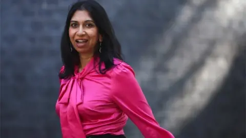 Reuters Suella Braverman arriving at Downing Street on 7 June