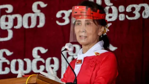 Getty Images Aung San Suu Kyi in September 2020