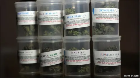 Getty Images  Medicinal cannabis sold in Los Angeles before a 2012 ban