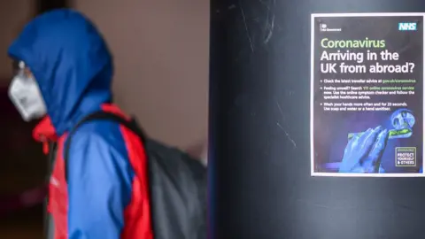 Getty Images Passenger at Edinburgh Airport