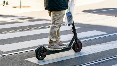 Getty Images E-scooter being used in Oslo