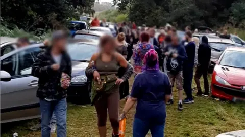 Alan Spurgens People at the illegal rave