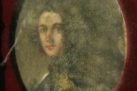 Philip Mould & Company Portrait covered in mould