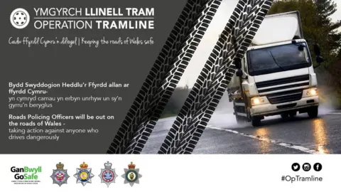 Go Safe Partnership Publicity poster for Operation Tramline