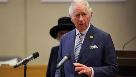 PA Media Prince Charles giving a speech to mark Southend getting city status