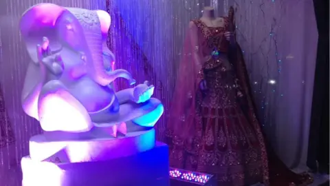 Karan Modha Anokhi Sarees's Diwali display