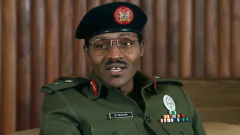 Getty Images Muhammadu Buhari, pictured in 1983 when he was the military ruler of Nigeria