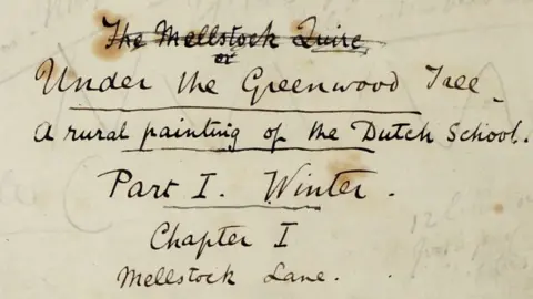 Dorset History Centre Hardy document