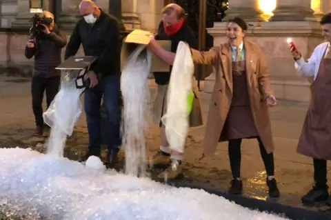 Rex Features ice protest