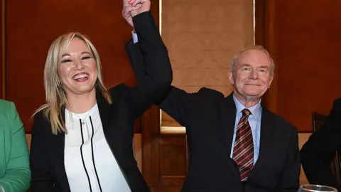 Getty Images Michelle O'Neill and Martin McGuinness