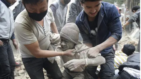 EPA Earthquake in Nepal in 2015