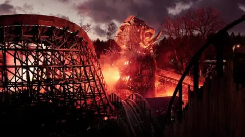 Alton Towers Wicker Man ride
