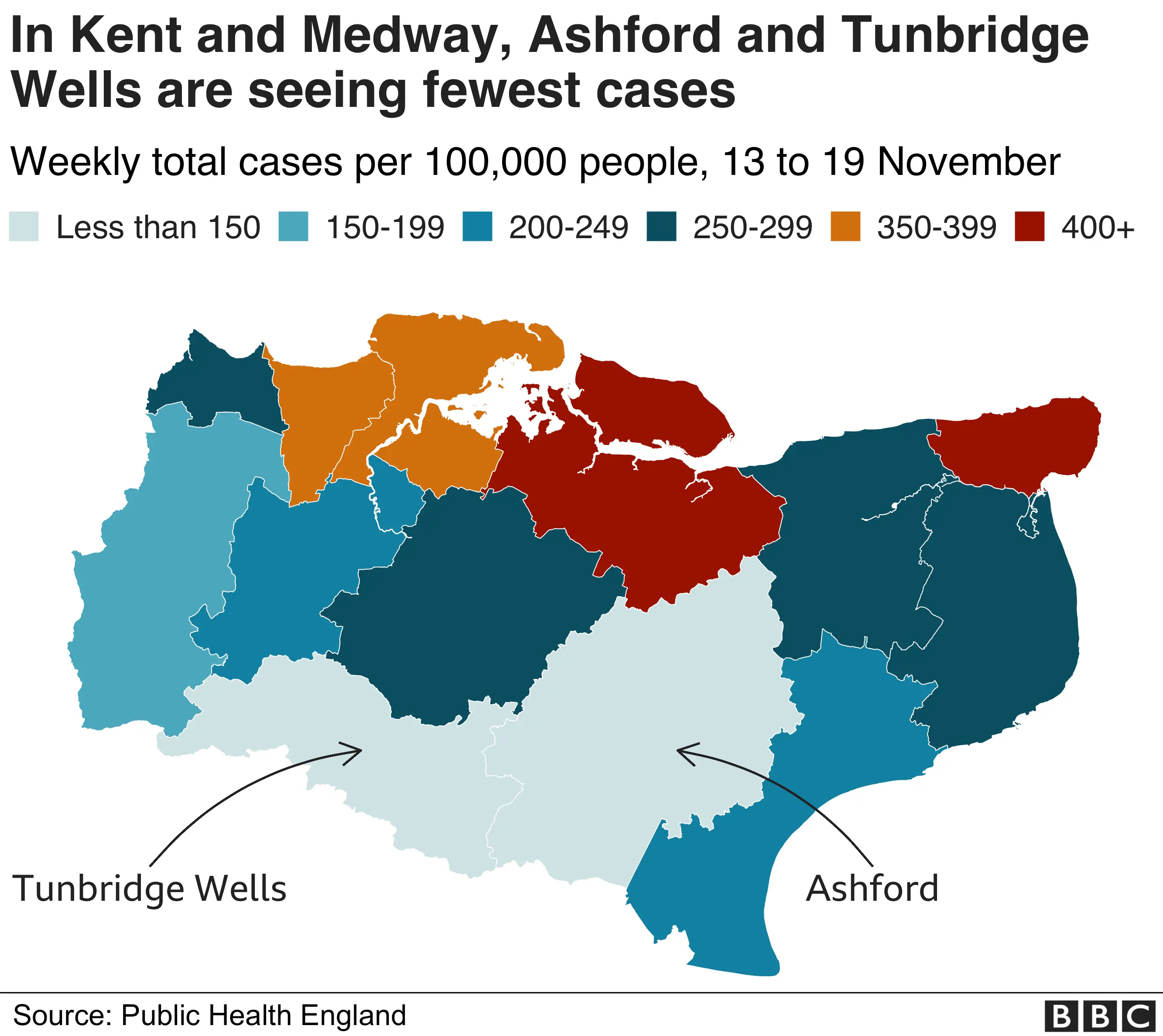 Map of Kent