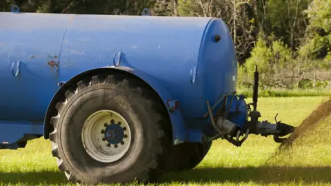 Getty Images Slurry spreading