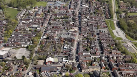 Getty Images Aerial view of Wigan