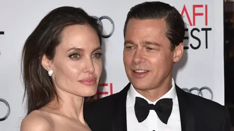 Getty Images Angelina Jolie and Brad Pitt