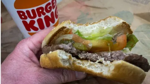 A Whopper burger