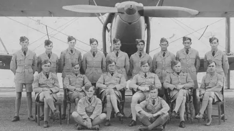 Mark Cremin Sqn Ldr Cremin with other RAF pilots