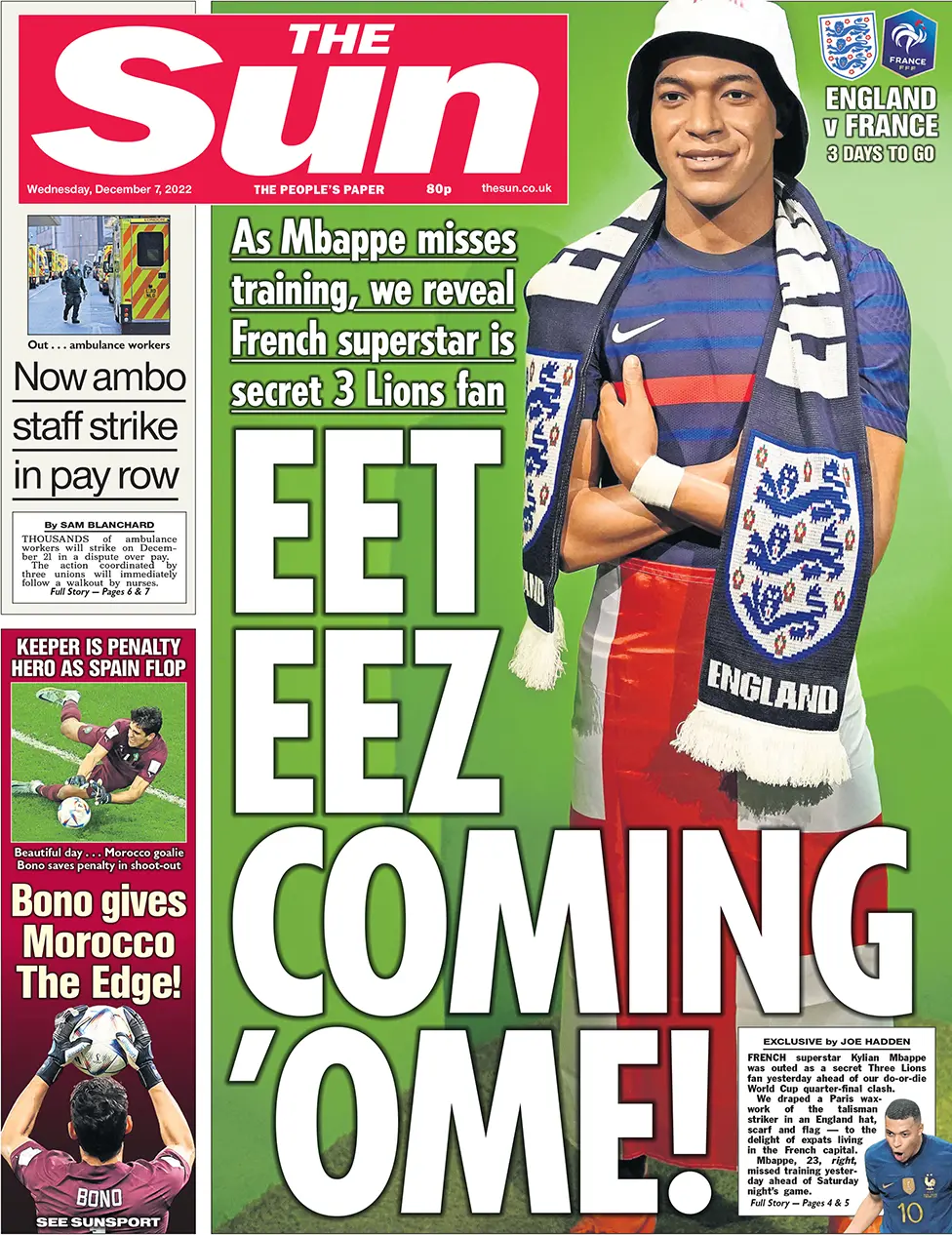 Sun front page