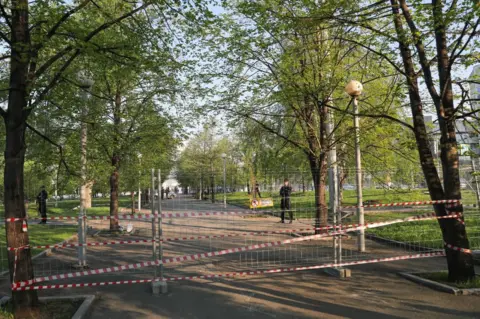 Getty Images Fence in Yekaterinburg square