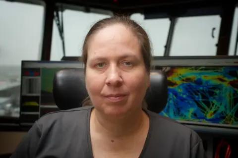 BBC Dr Sophie Fielding, a fisheries acoustician, will be leading the science trials in the forthcoming voyage