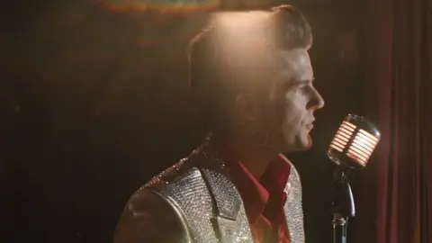 Island Records Brandon Flowers in the video for The Man