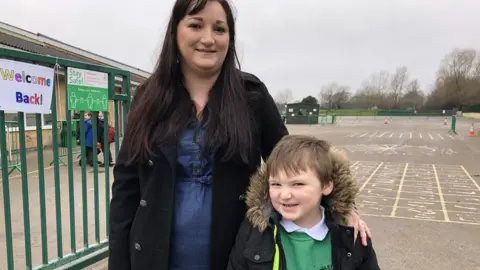 Kerry Allen has been homeschooling her two eldest children, including Ronnie who attends Valley Park Primary