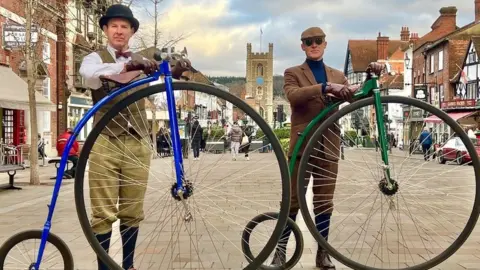 Pair set for penny farthing cycle ride from Henley to Paris