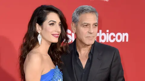 Getty Images George and Amal Clooney