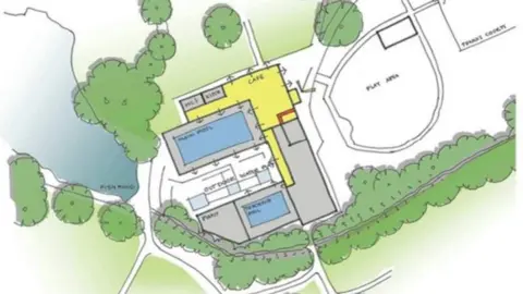 Warwick District Council A plan of the new pool and facilities