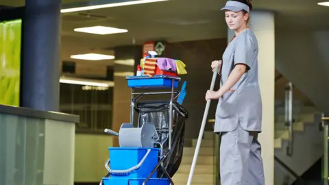 Getty Images Woman cleaner (file image)