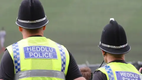 Getty Images Welsh police officers