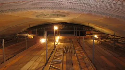Chris Strachan Repair work to the ceiling of the Electric Palace Cinema.