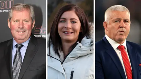 PA Media Brendan Foster, Eve Muirhead and Warren Gatland