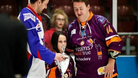 Dave Williams Mia Thorne with her cup