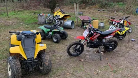 Cambs Police Quad and dirt bikes