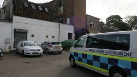 Herts Police Immigration van