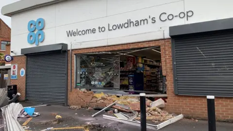 Lowdham Co-op ATM raid