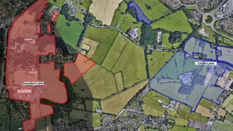 McBains via South Ribble Borough Council Lancashire Police HQ map