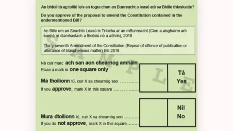 Referendum Commission Sample ballot