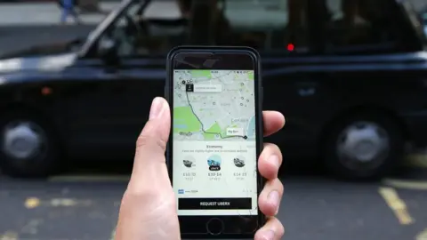 Getty Images Uber app