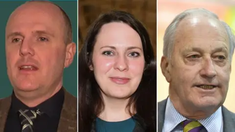 Reform UK/Getty Images  Jamie Jenkins, Amelia Womack and Neil Hamilton