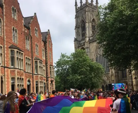 York Pride near the Minster
