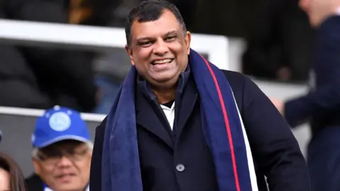 Getty Images AirAsia boss Tony Fernandes at a QPR match