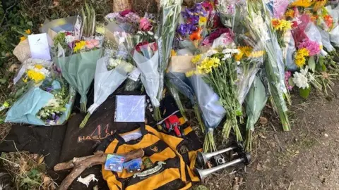 BBC Florbal tributes at scene