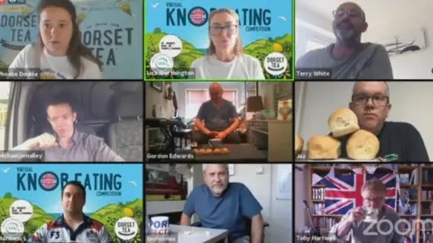 Live streamed Dorset Knob eating
