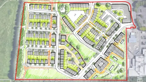 Wayne Hemmingway A diagram which illustrates the design concept for the homes