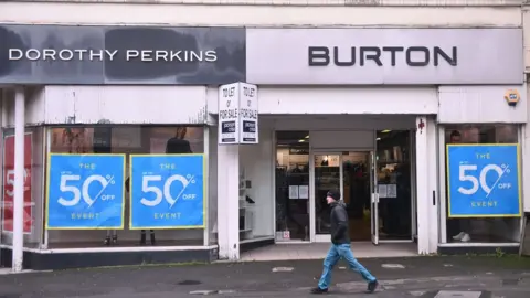 Getty Images Dorothy Perkins and Burton shops