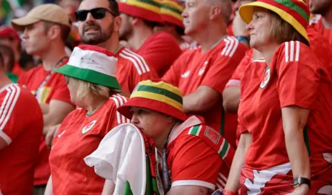 Getty Images Wales fans in Qatar